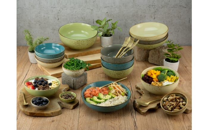 Buddha Bowl Nature Collection, steingrau, 17,5 cm-02