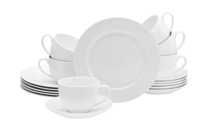Kaffeeservice Fleur Royal, cremeweiß, 18-teilig-01