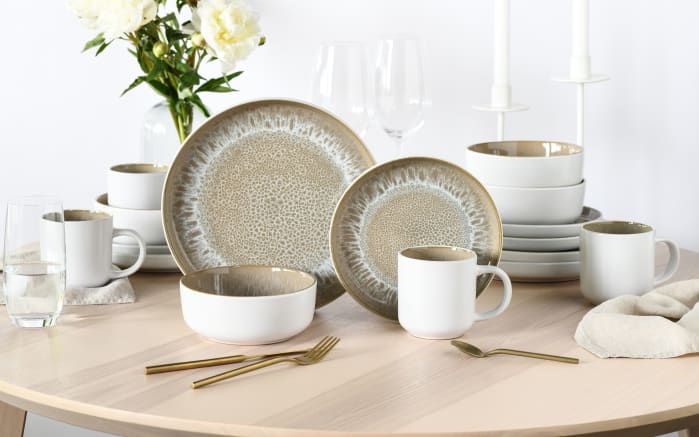 Kombiservice Nordic Fjord, sand/weiß, 16-teilig-02