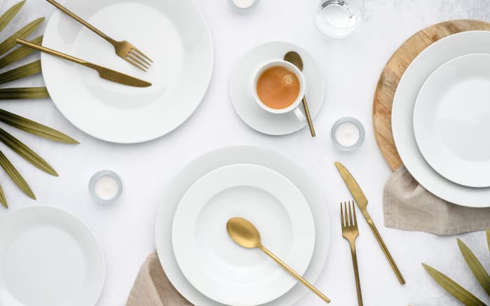 Kaffeeservice Base, weiß, 18-teilig -05