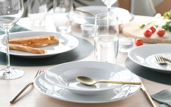 Tafelservice Base, weiß, 12-teilig -05