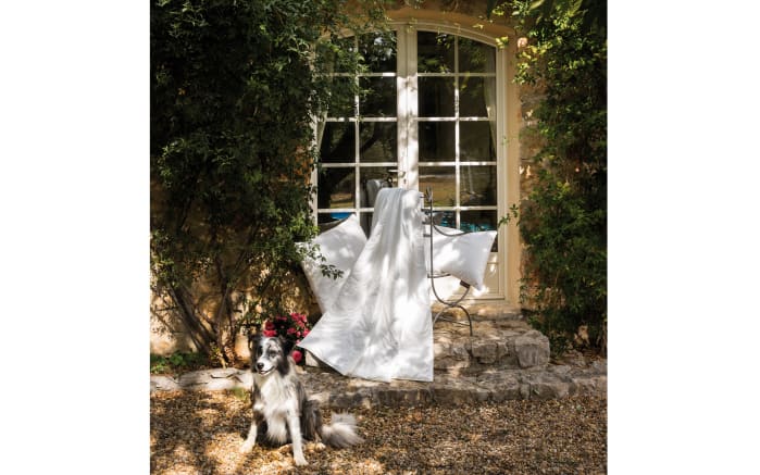 Sommerbett Extra Silk & Leinen, weiß, 155 x 220 cm-03