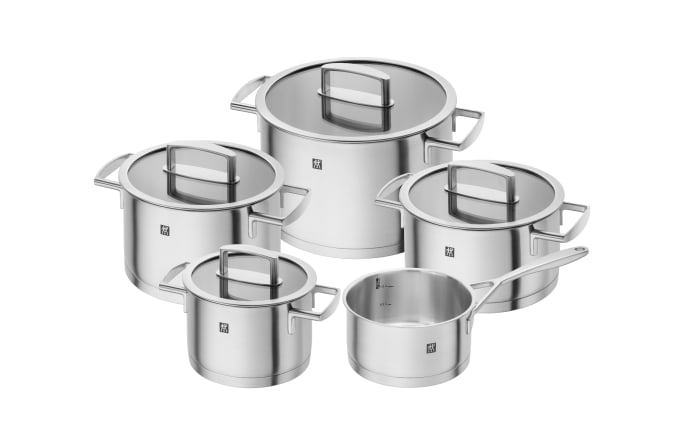 Kochtopf-Set Vitality, Edelstahl, 5-teilig-01