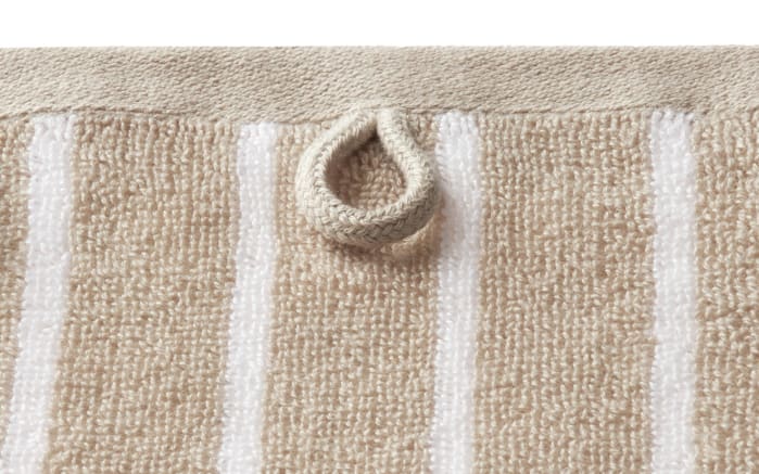 Gästehandtuch Needlestripe, beige, 30 x 50 cm-02