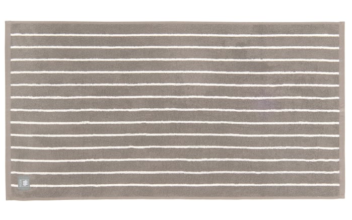 Handtuch Needlestripe, grau, 50 x 100 cm-01