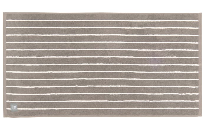 Handtuch Needlestripe, grau, 50 x 100 cm-01