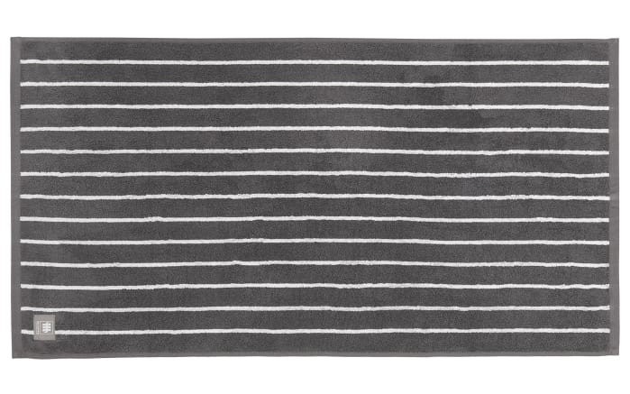 Handtuch Needlestripe, anthrazit, 50 x 100 cm-01