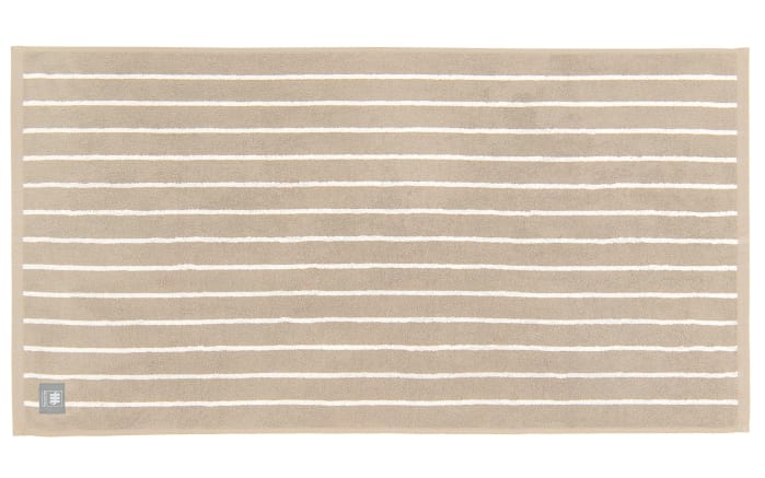 Handtuch Needlestripe, beige, 50 x 100 cm-01