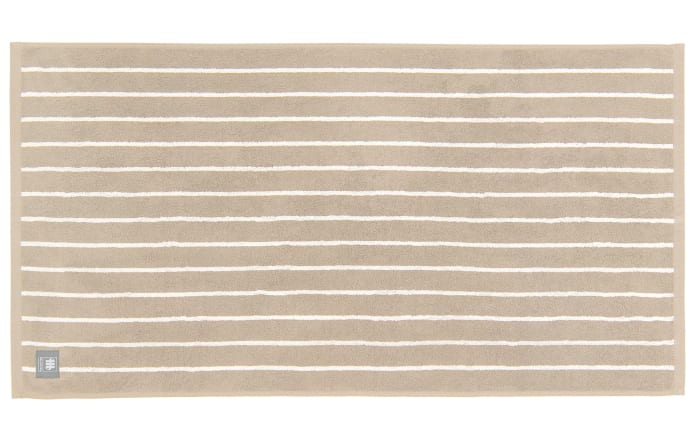 Handtuch Needlestripe, beige, 50 x 100 cm-01