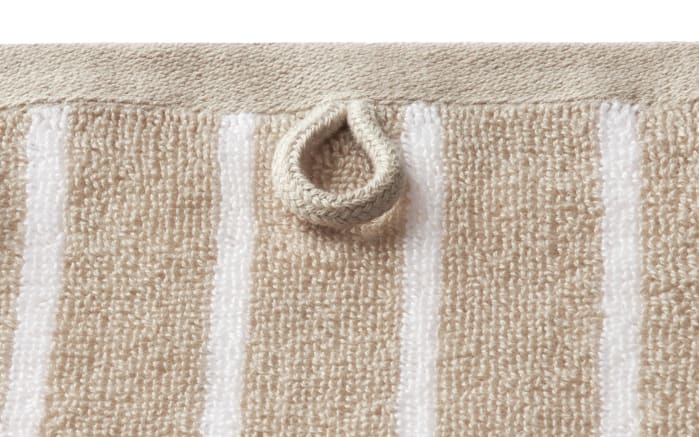 Handtuch Needlestripe, beige, 50 x 100 cm-02