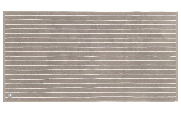 Duschtuch mit Needlestripe, grau, 70 x 140 cm-01