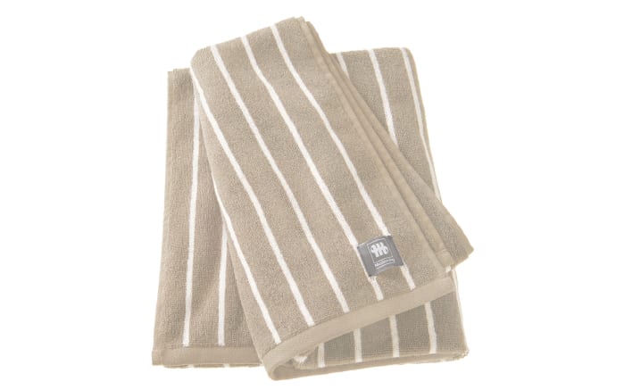 Duschtuch mit Needlestripe, beige, 70 x 140 cm-03