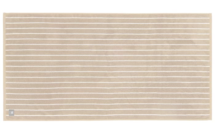 Duschtuch mit Needlestripe, beige, 70 x 140 cm-01