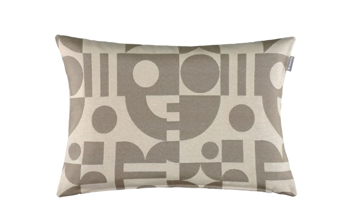 Zierkissenhülle Shape, greige/ecru, 38 x 58 cm-01