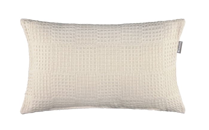 Zierkissenhülle Waffle, offwhite, 30 x 50 cm-01