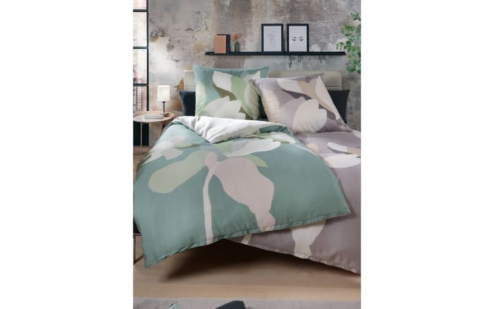 Bettwäsche Blossoms, grau, 135 x 200 cm-02