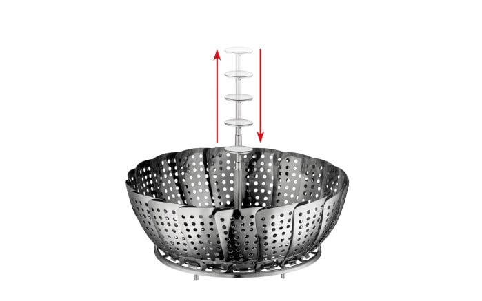 Dämpfeinsatz in Edelstahl, 24 cm -02