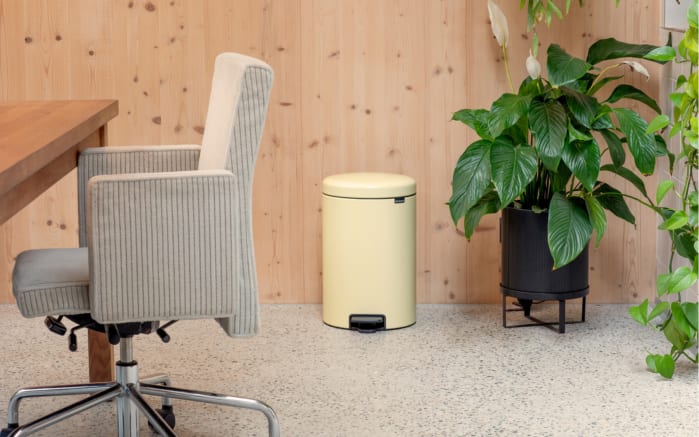 Treteimer Newicon, mellow yellow, 12 L-06