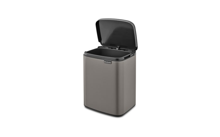 Abfallbehälter Bo, platinum, 7 L-03