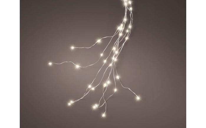 Micro LED Lichtbündel, silber, 190 cm