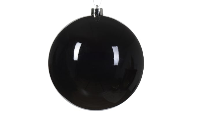 Kugel schwarz glanz, 14 cm