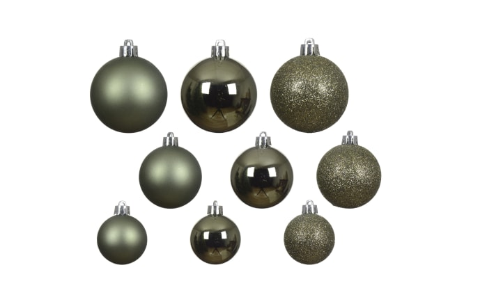 Weihnachtskugel-Set, rosmarin, 6 cm-02