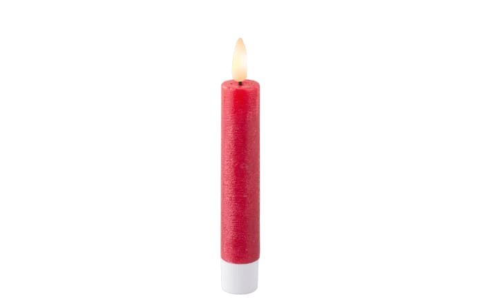 LED Spitzkerze, weihnachtsrot