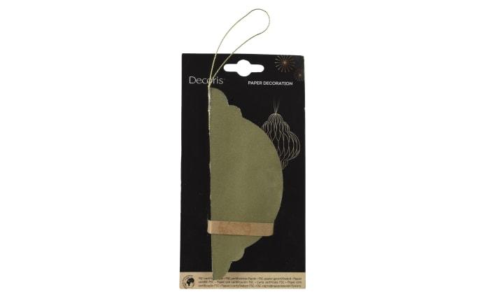 Papierkugel Zwiebel, grün, 15 cm-02