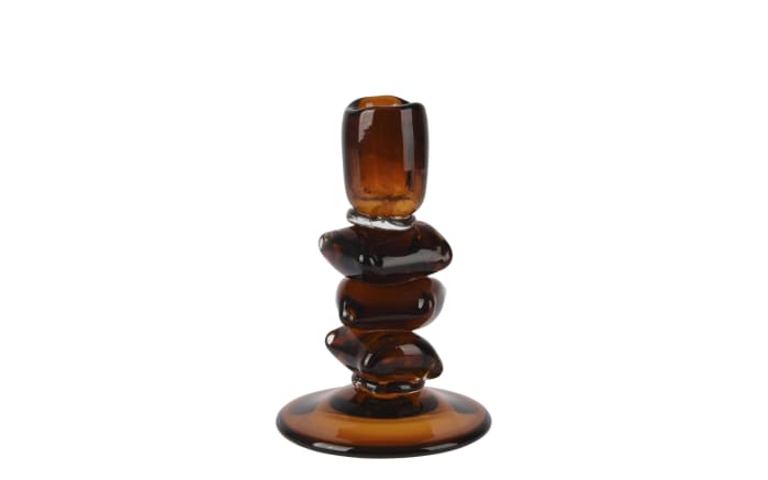 Kerzenhalter, bernstein, 16,5 cm