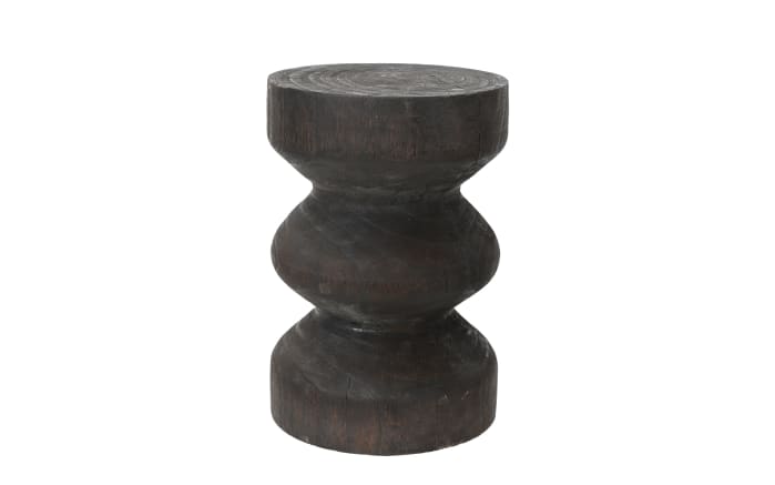 Beistelltisch, Paulowniaholz dunkelbraun, 37 cm
