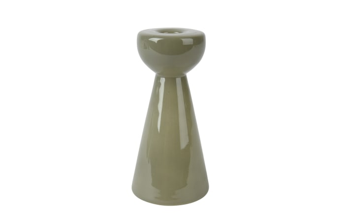 Glaskerzenhalter, hellgrün, 17 cm-01