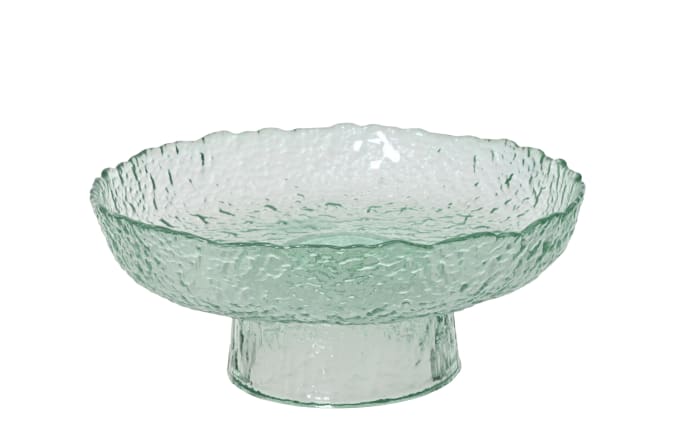 Glasservierplatte, hellgrün, 11,5 cm