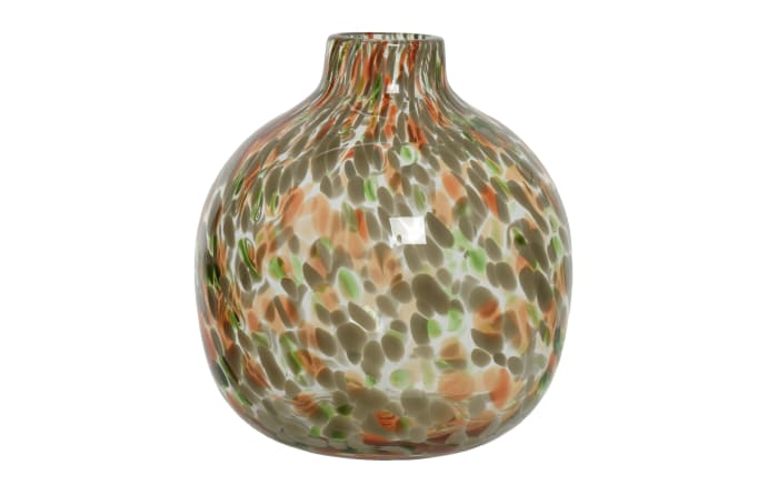 Glasvase, mehrfarbig, 22 cm
