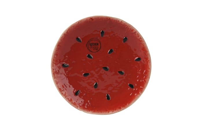 Teller Wassermelone, rot/grün-02