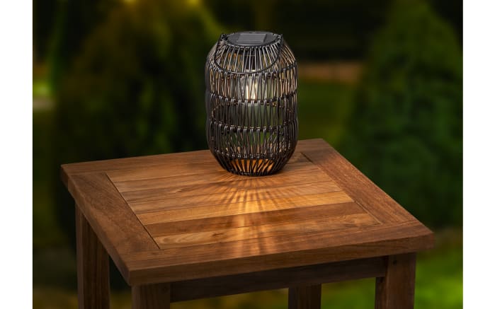 Solar-Laterne, schwarz, 24,5 cm-02