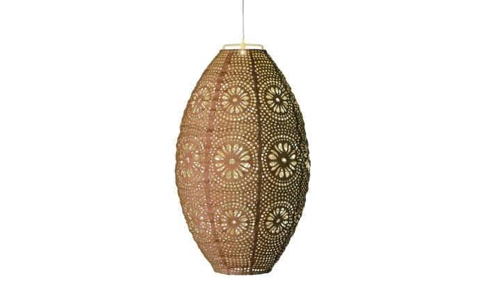 Solar-Laterne, orange, 23 cm-01