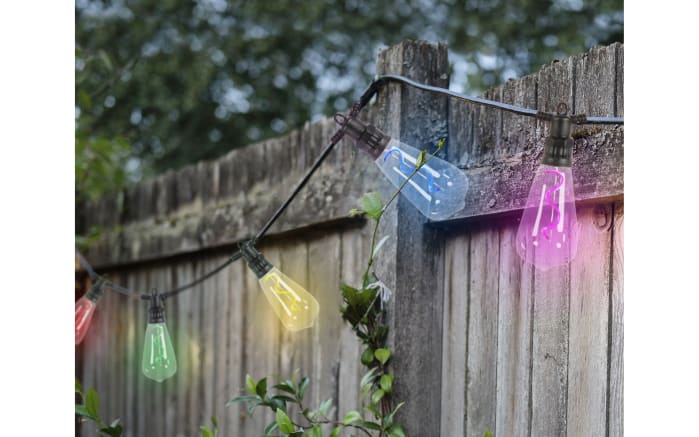 LED-Partybeleuchtung, bunt/schwarz, 450 cm