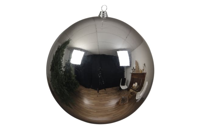 Weihnachtskugel silber, 20 cm