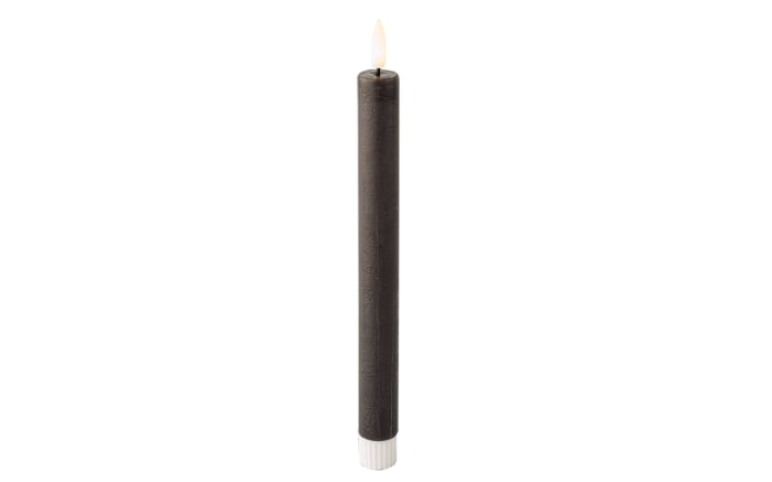 LED Spitzkerze, grau-01