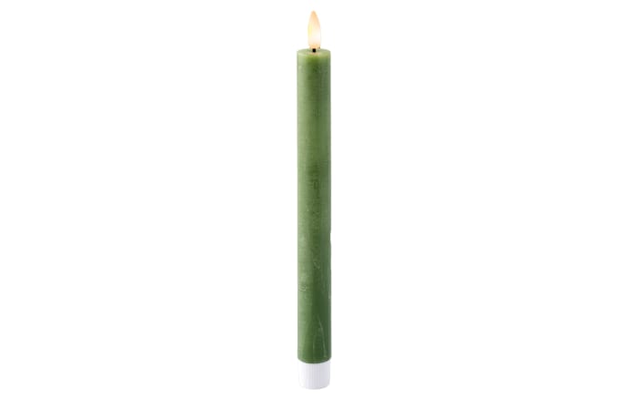 LED Spitzkerze, grau