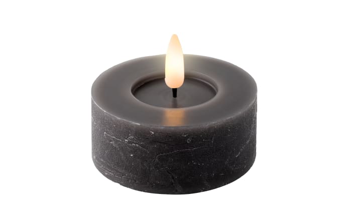 LED Teelicht, grau/warmweiß, 6 cm-01
