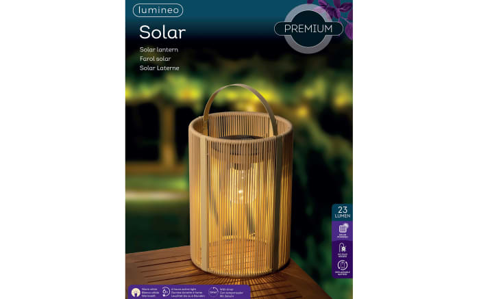 Solar Laterne Holz, beige-05