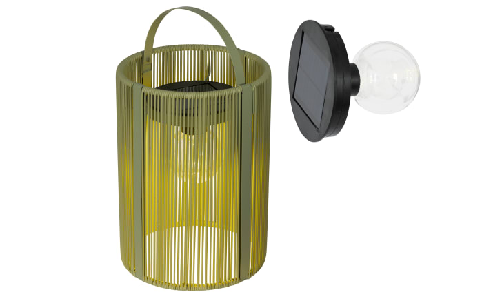 Solar Laterne Holz, grün-03