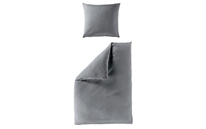 Interlock Jersey Bettwäsche, anthrazit, 135 x 200 cm-01