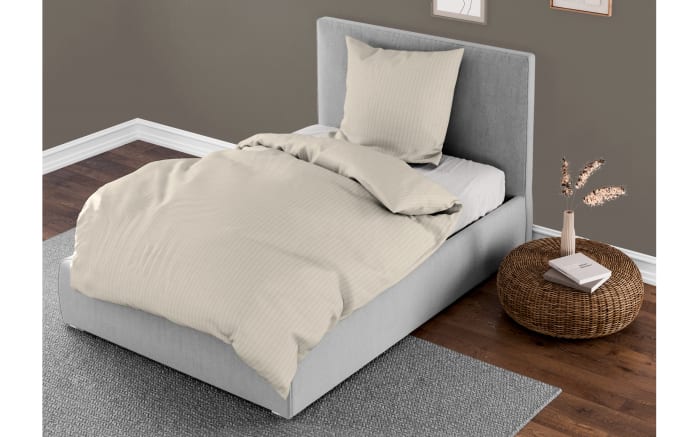 Interlock Jersey Bettwäsche, natur, 135 x 200 cm-04