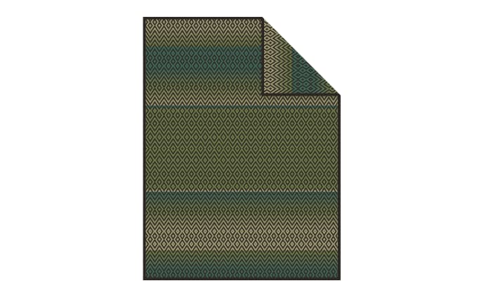 Jacquard Decke Granby, Baumwollmischgewebe, grün, 150 cm x 200 cm-01