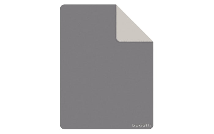 Jacquard Decke bugatti , grau/silber, 150 x 200 cm-01