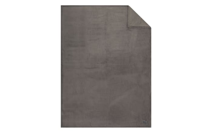 Decke Kuschelsoft, dunkeltaupe, 150 x 200 cm-01