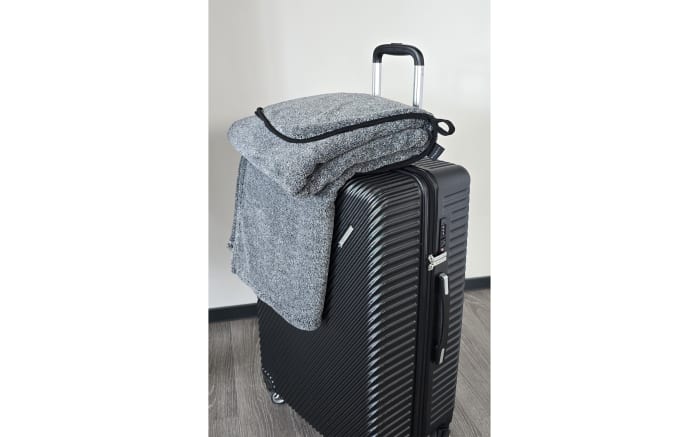 Reisedecke bugatti, anthrazit, inkl. Reisetasche-03