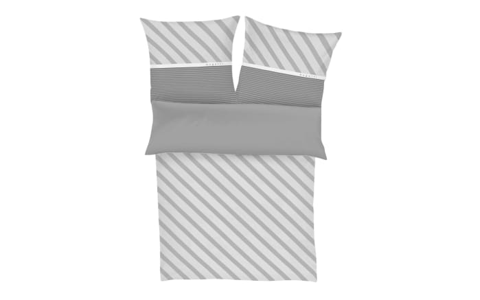 Satin-Bettwäsche bugatti, grau, 135 x 200 cm-02